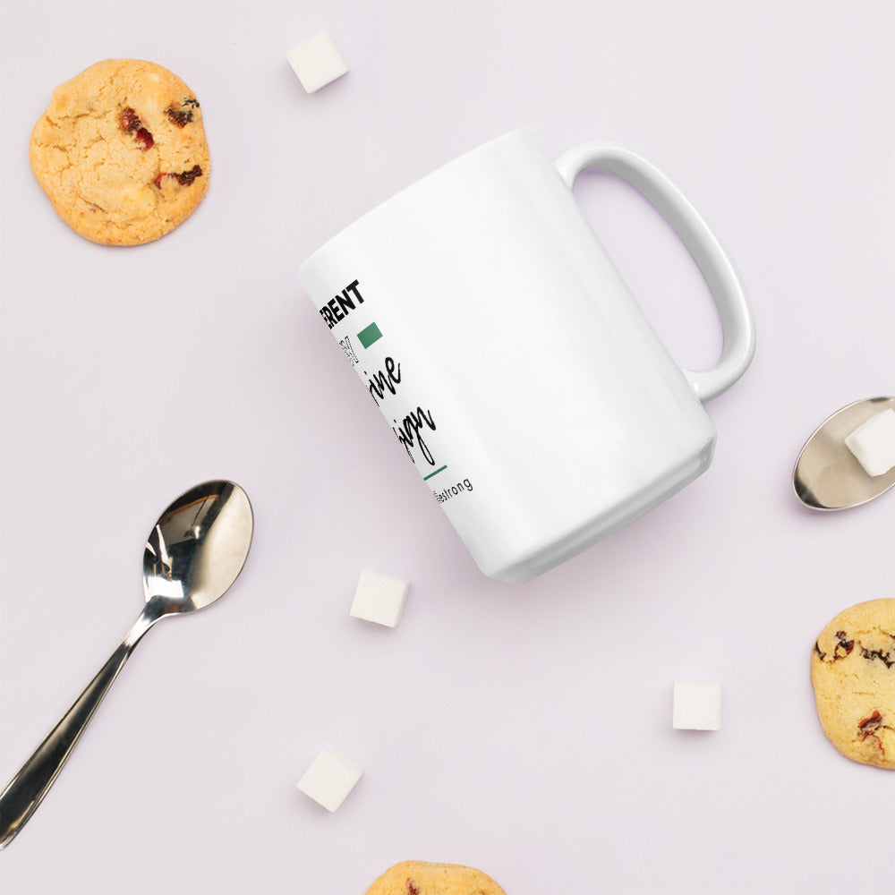 White glossy mug